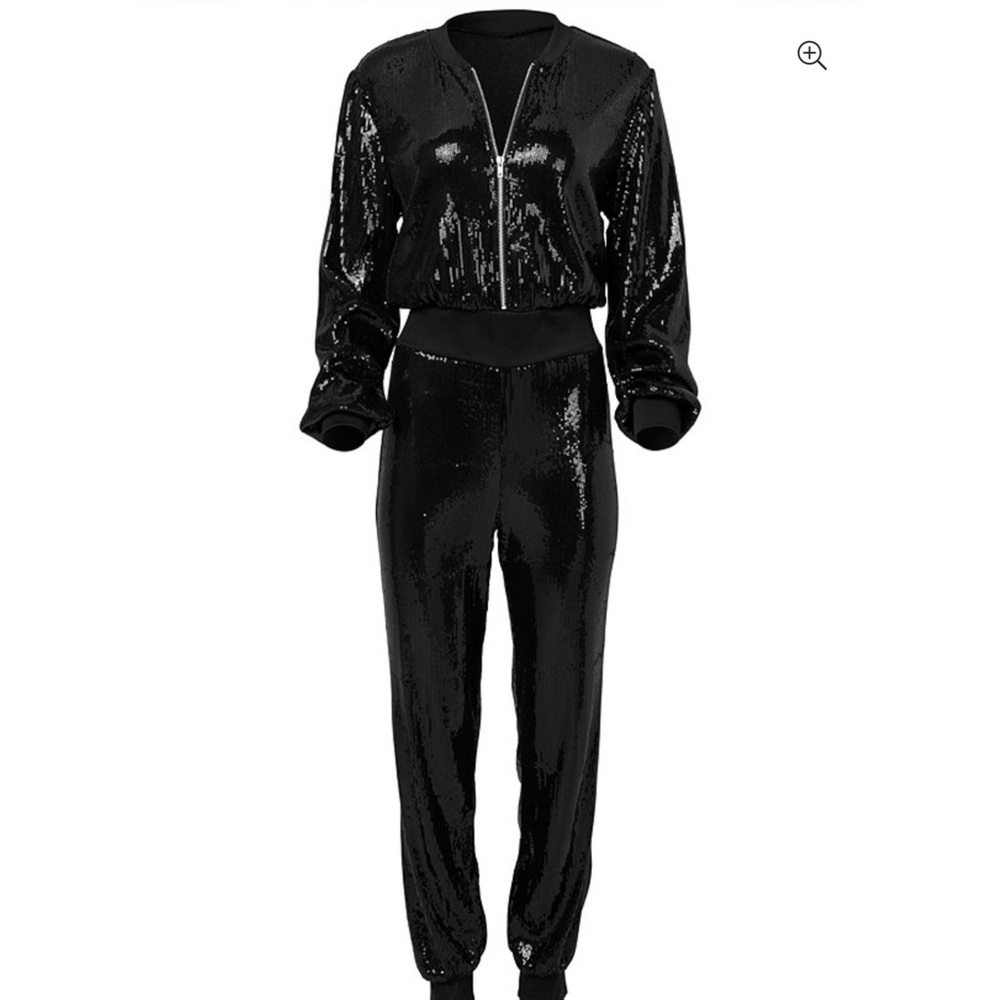 Venus Sequin Jogger Jumpsuit
